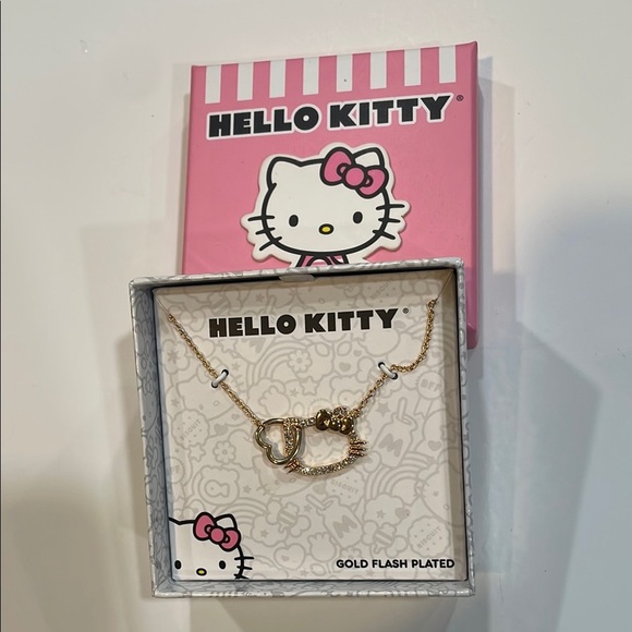 Hello Kitty Other - Hello Kitty Gold Jewelry Necklace with Heart Pendant